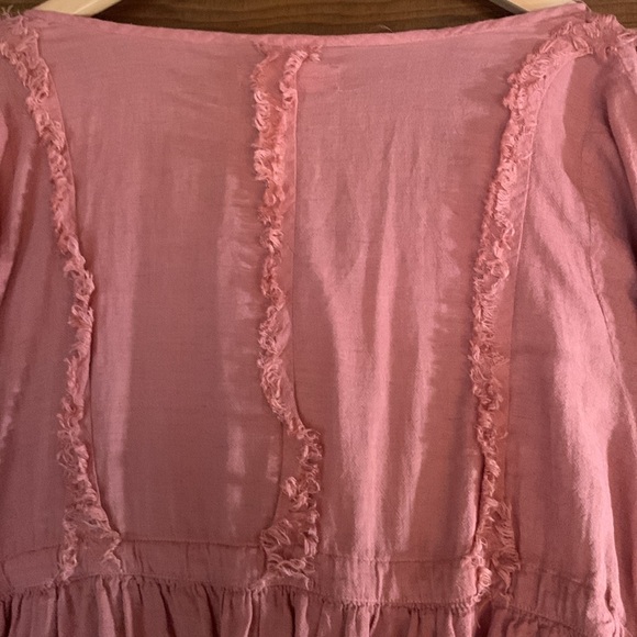 Cocoricooo boho prairie Rose Pink Dress - Picture 5 of 6